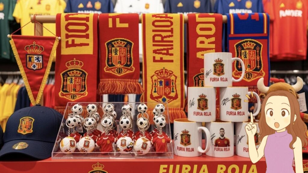サッカーファン向けの公式グッズ