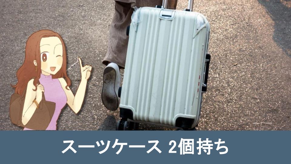 【完全ガイド】スーツケース2個持ちで旅行を快適にするコツ