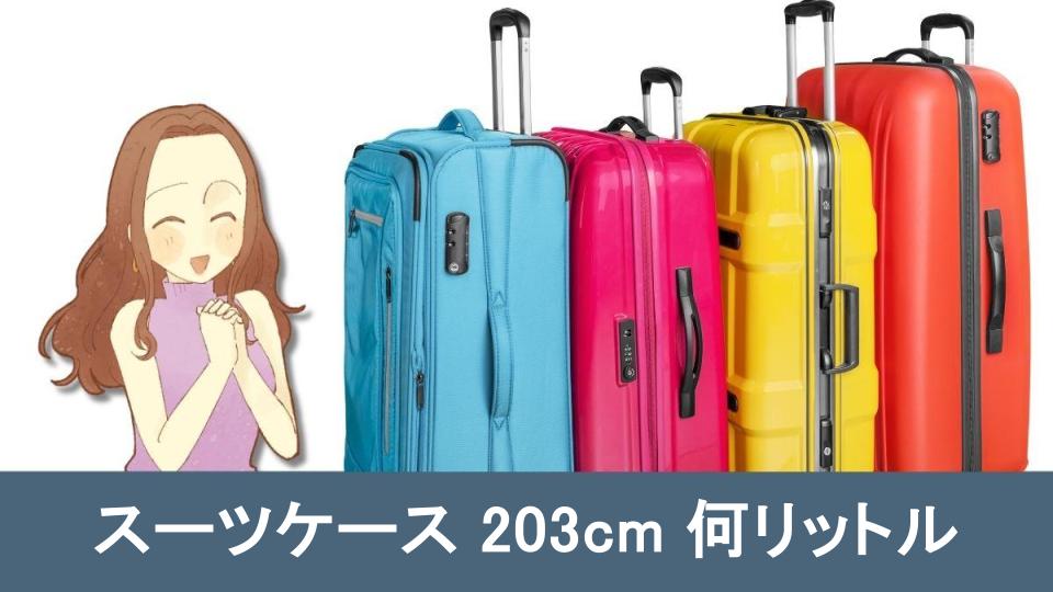 スーツ ケース セール 203cm 以内