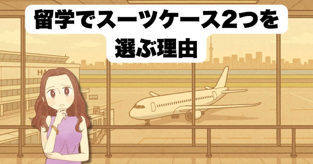 留学でスーツケース2つを選ぶ理由