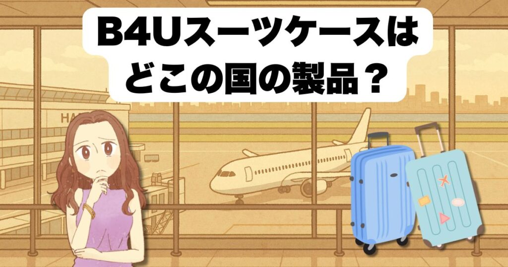 B4Uスーツケースはどこの国の製品?