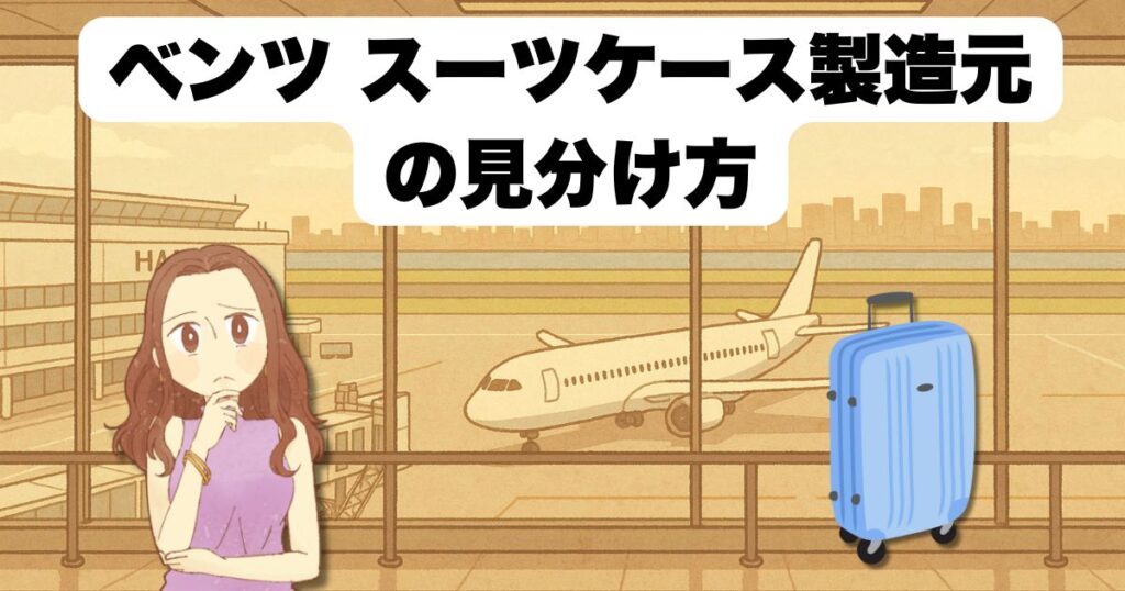 ベンツ スーツケース製造元の見分け方