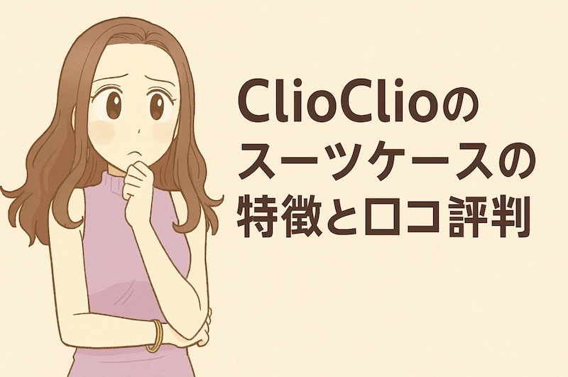 ClioClioスーツケースの特徴と口コミ評判