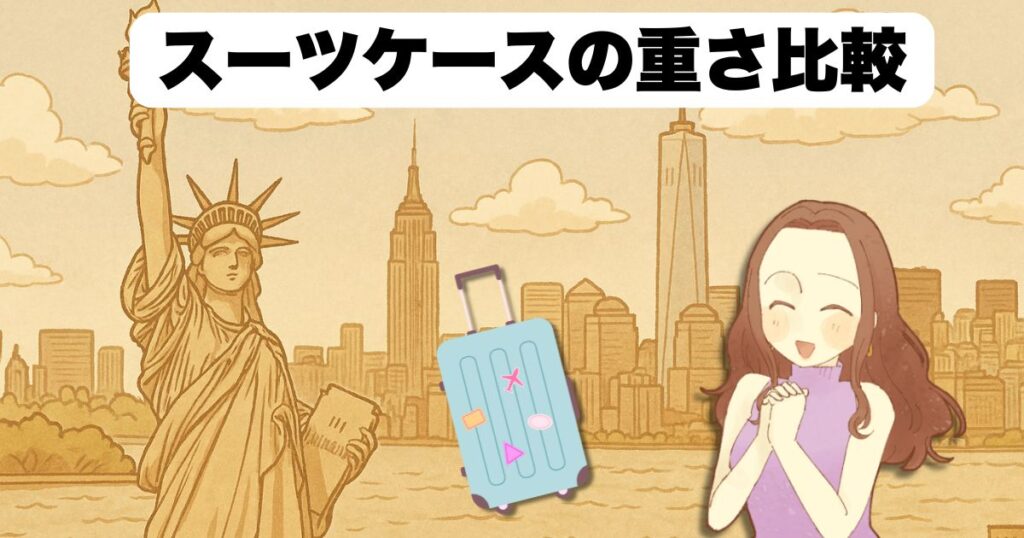 ClioClioスーツケースの重さ比較