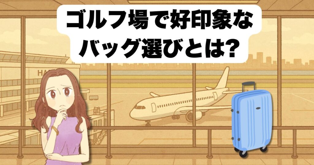 ゴルフ場で好印象なバッグ選びとは?スーツケース以外