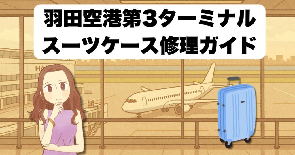 羽田空港第3ターミナルスーツケース修理ガイド