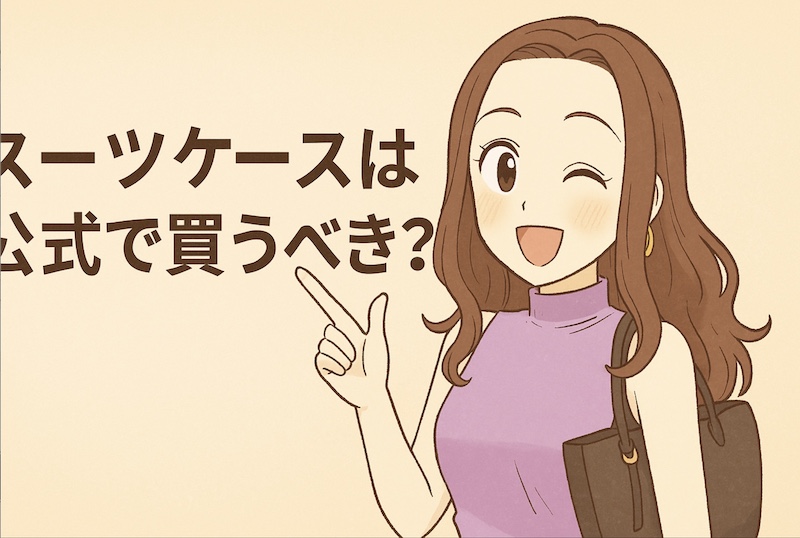 スーツケースは公式で買うべき?