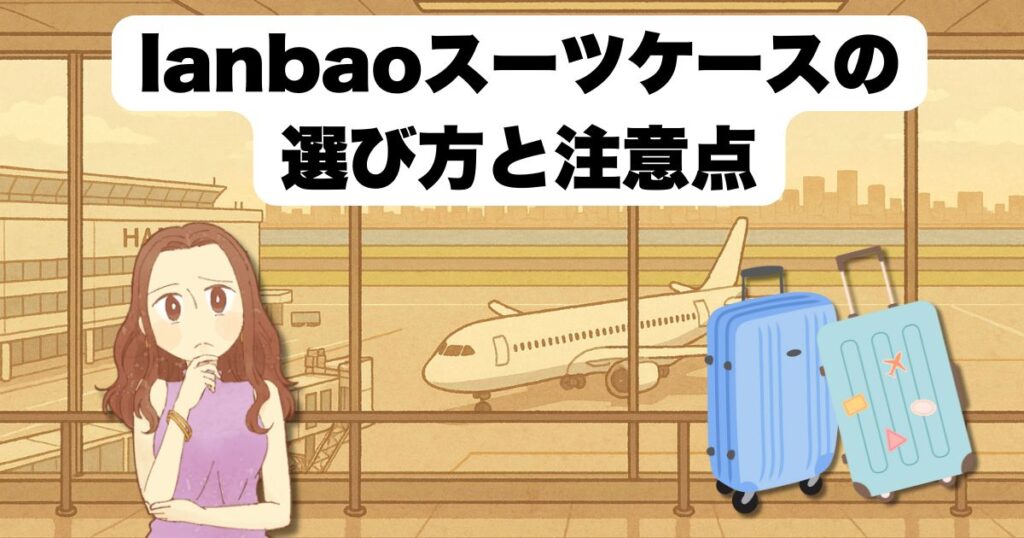 lanbaoスーツケースの選び方と注意点