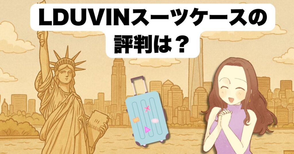 LDUVINスーツケースの評判は?