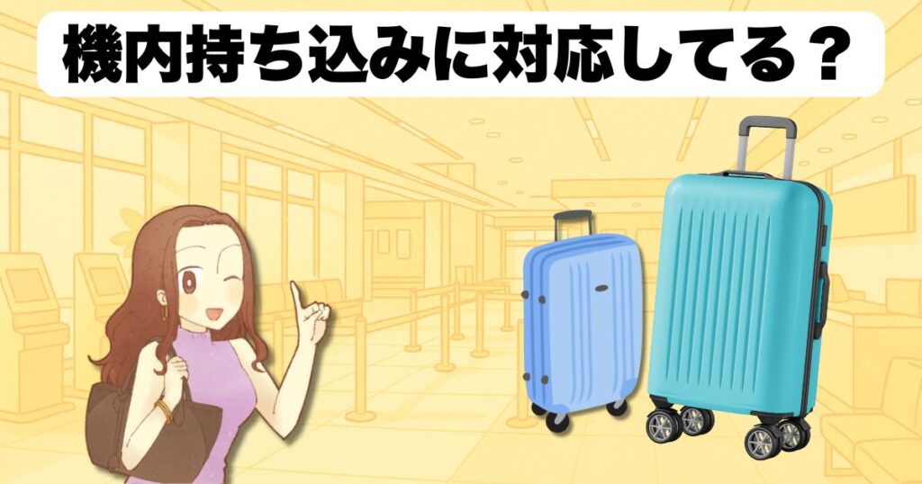 機内持ち込みに対応してる?