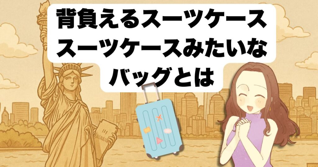 背負えるスーツケース!?スーツケースみたいなバッグとは