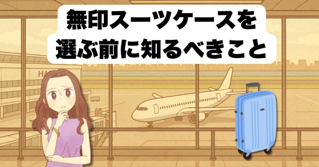 無印スーツケースは買ってはいけない!?選ぶ前に知るべきこと