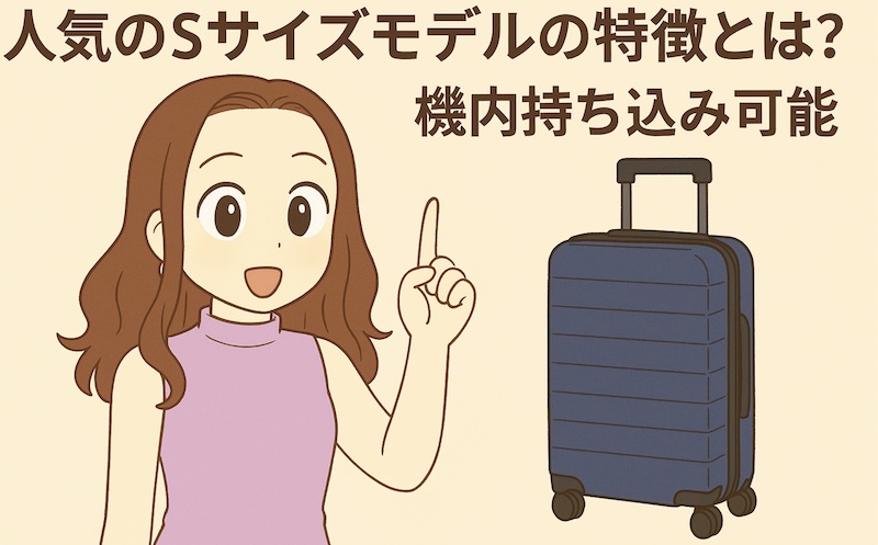 人気のSサイズモデルの特徴とは?機内持ち込み可能