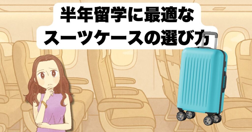 半年留学に最適なスーツケースの選び方