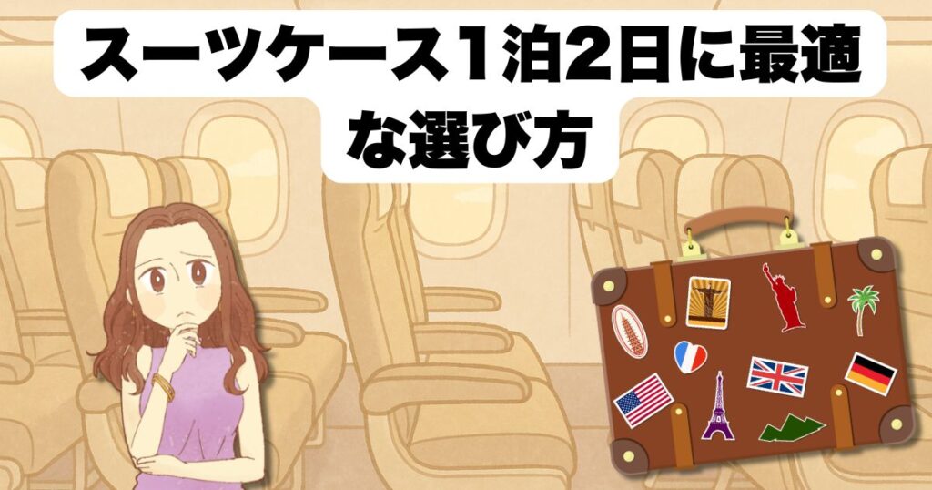 スーツケース1泊2日に最適な選び方
