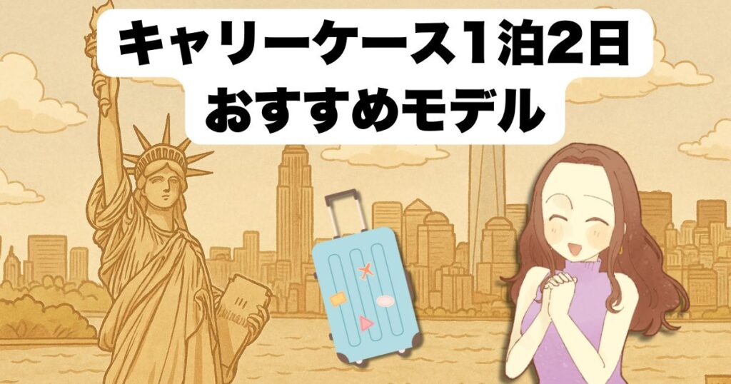 キャリーケース1泊2日おすすめモデル