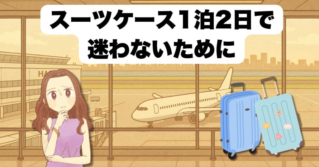 スーツケース1泊2日で迷わないために