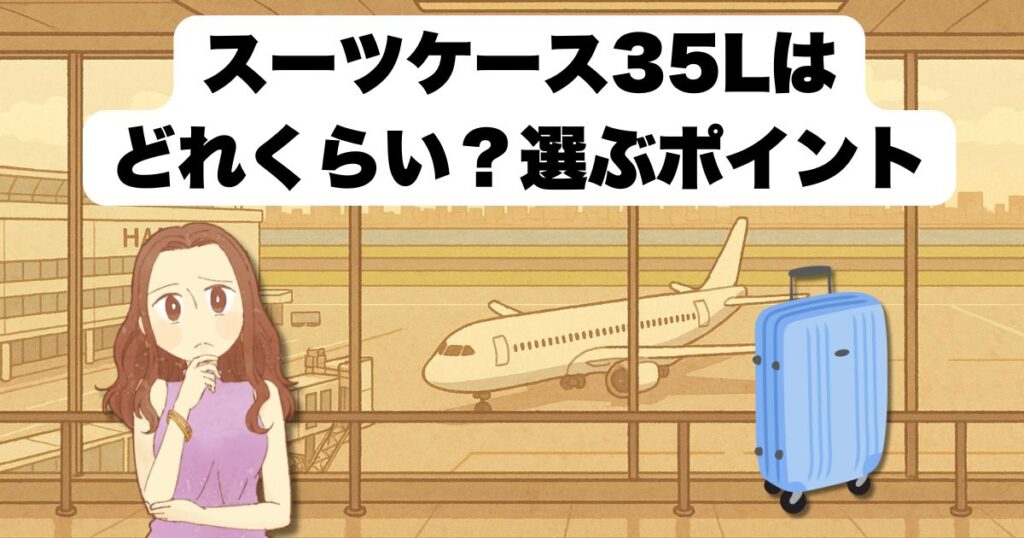 スーツケース35Lはどれくらい?選ぶポイント