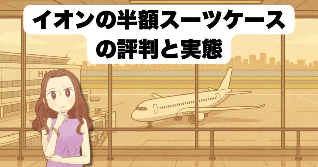 イオンスーツケース半額の評判と実態