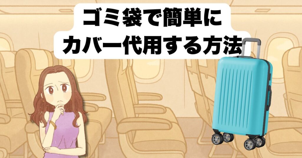 ゴミ袋で簡単にカバー代用する方法