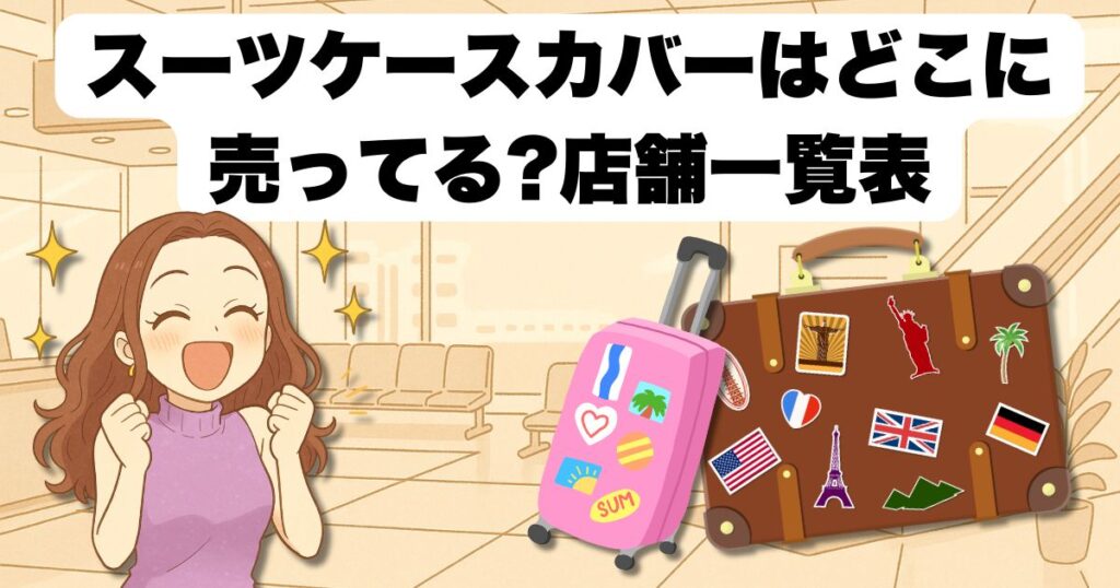 スーツケースカバーはどこに売ってる?