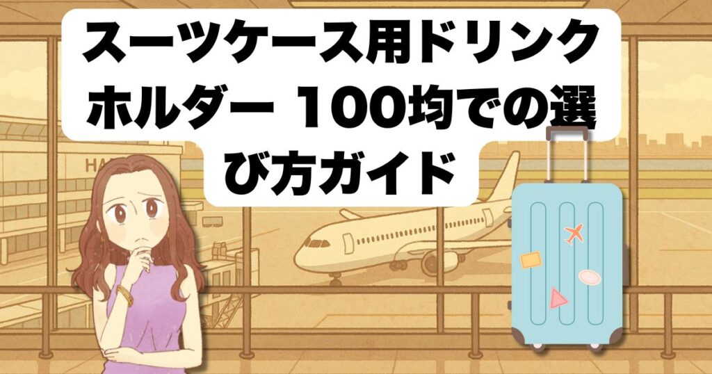 スーツケース用ドリンクホルダー 100均での選び方ガイド