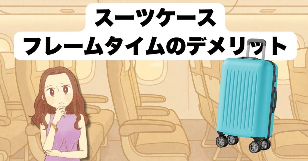 スーツケース フレームタイプの重さがデメリット