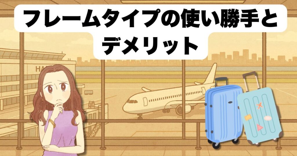 スーツケース フレームタイプの使い勝手とデメリット