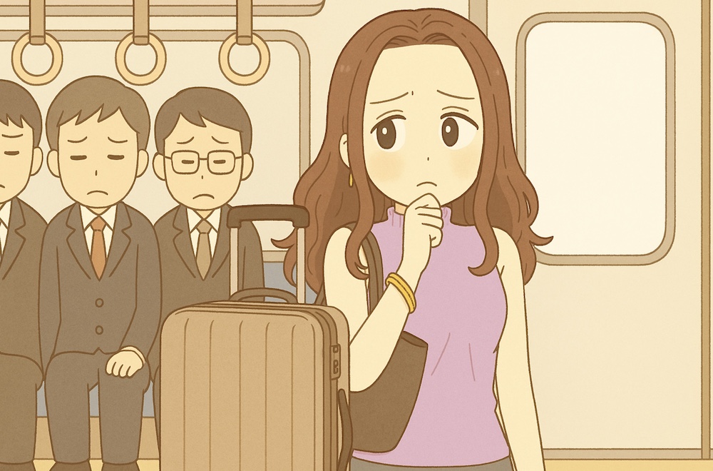 満員電車でスーツケースは迷惑?