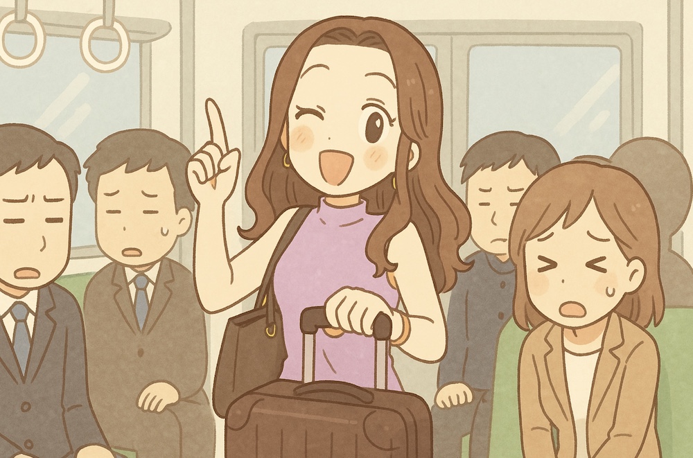 満員電車でのスーツケース攻略ガイド