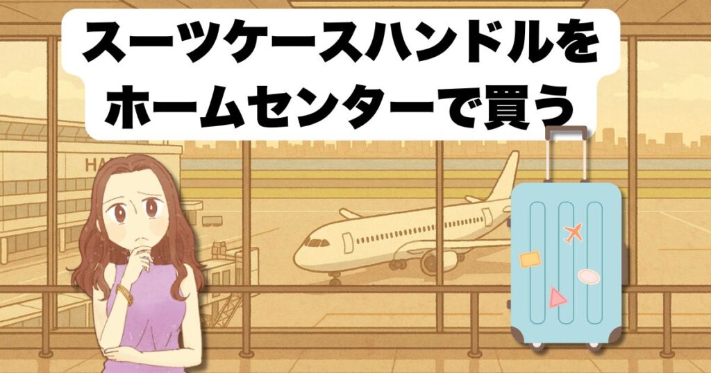 スーツケースハンドル修理を自分で