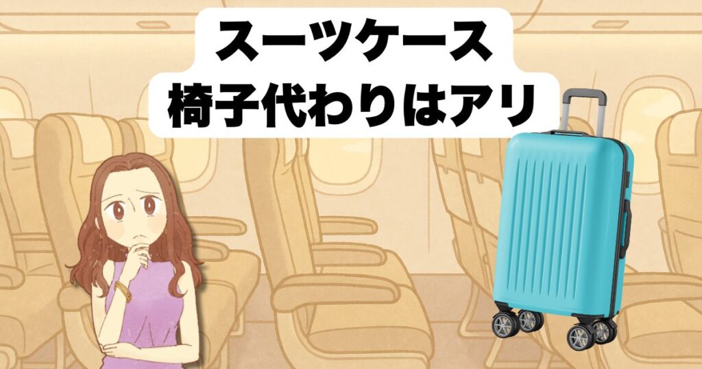 スーツケース椅子代わりはアリ?注意点と選び方