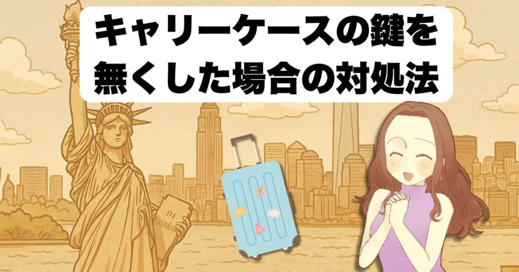 キャリーケースの鍵を無くした場合の対処法