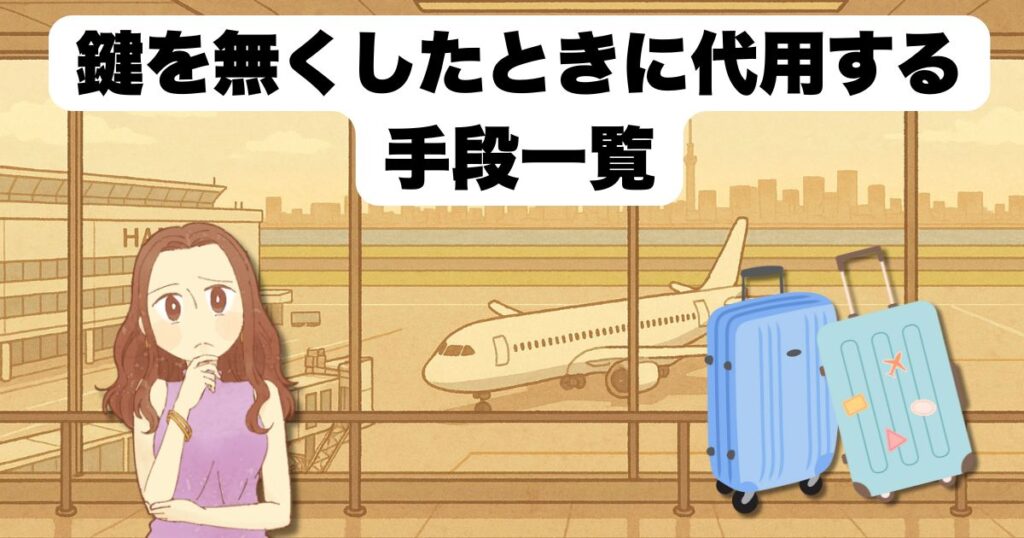 スーツケース鍵を無くしたときに代用する手段一覧