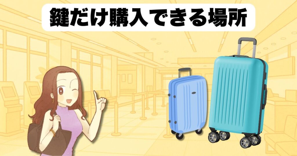 スーツケース鍵だけ購入できる場所