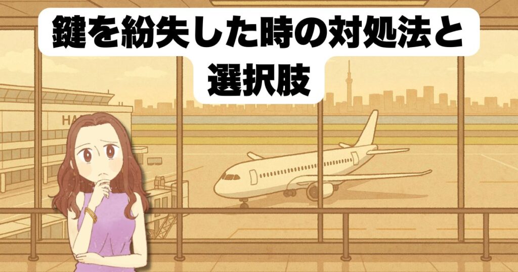 鍵を紛失した時の対処法と選択肢