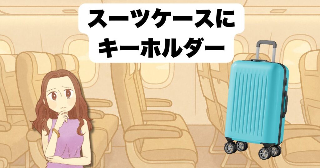 スーツケースにキーホルダーつけても大丈夫?場所や付け方