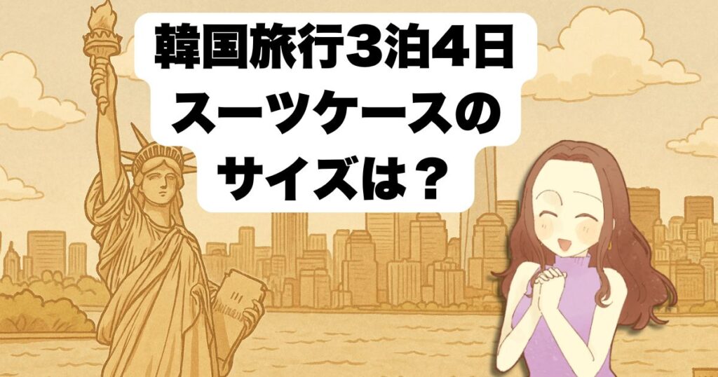 韓国スーツケース現地購入はアリ?