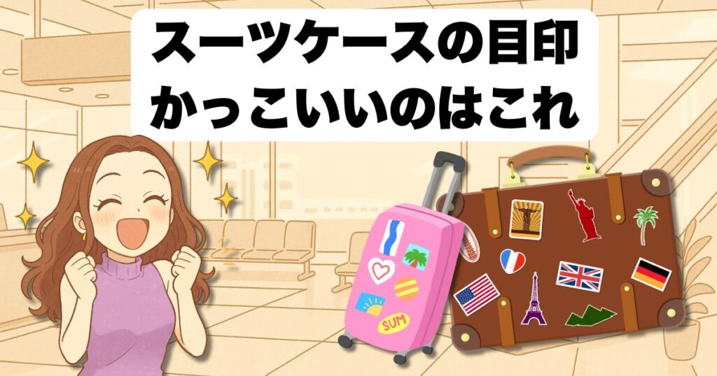 スーツケースの目印 かっこいいのはこれ!