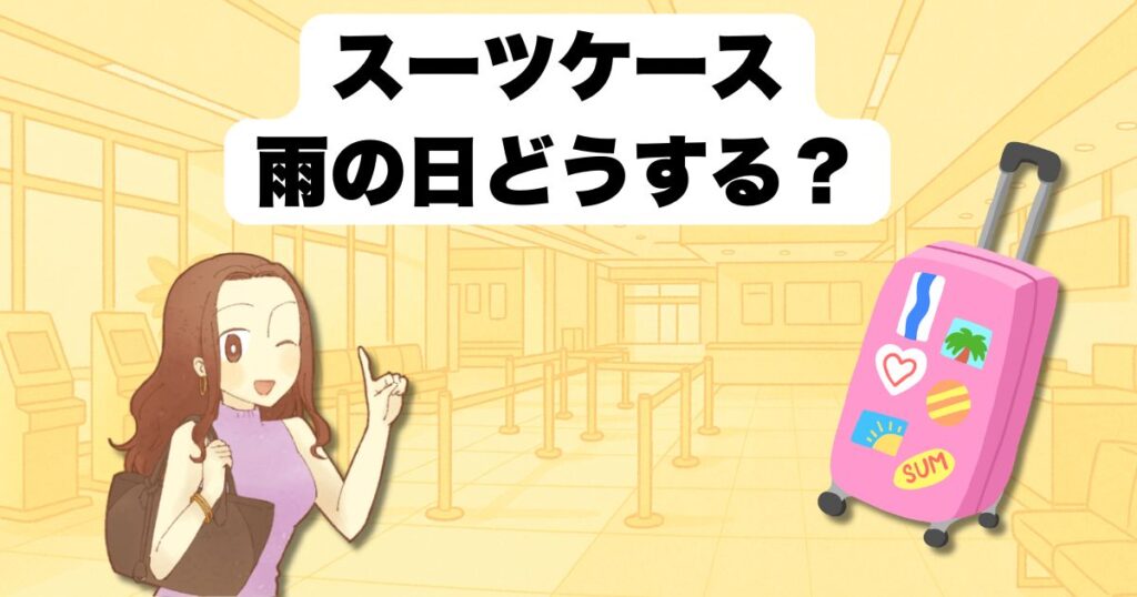 スーツケース雨の日どうする?