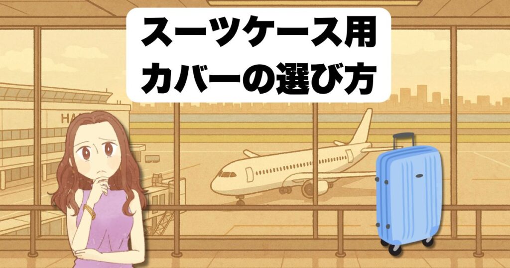 スーツケース用カバーの選び方 100均にあり
