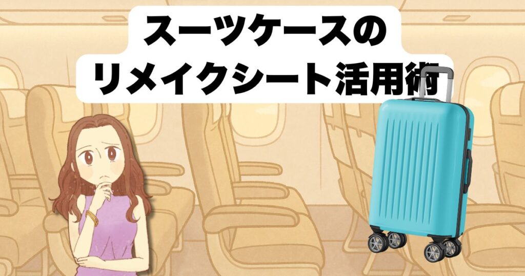 スーツケースのリメイクシート活用術