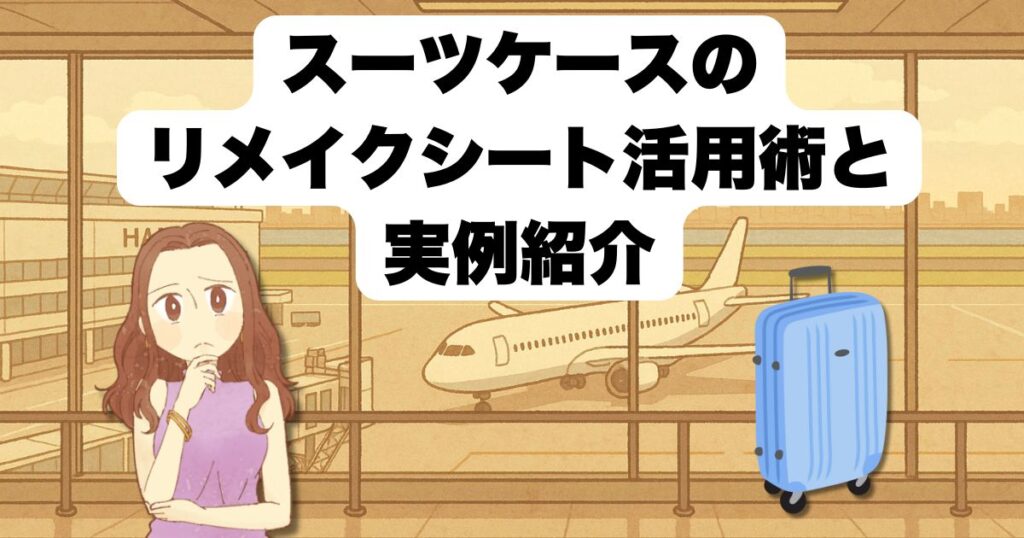 スーツケースのリメイクシート活用術と実例紹介