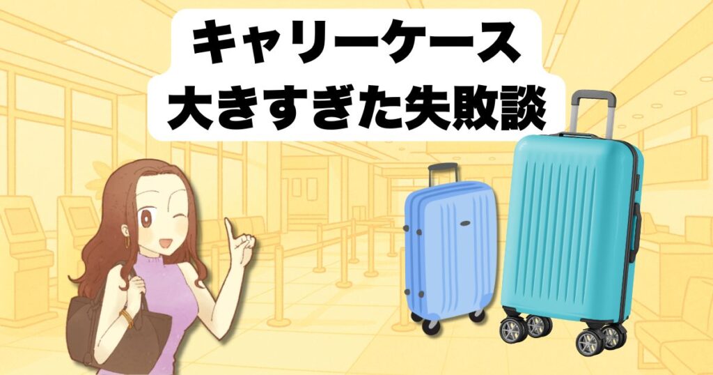 キャリーケース 大きすぎた失敗談