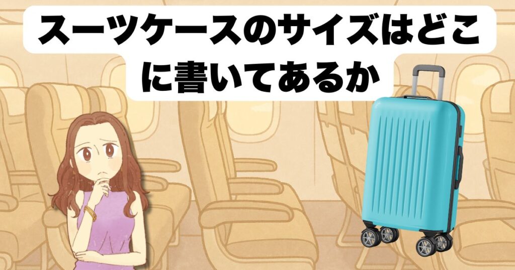 キャリーケースのサイズを確認するには?