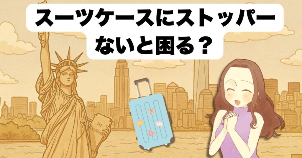 スーツケースにストッパーないと困る?