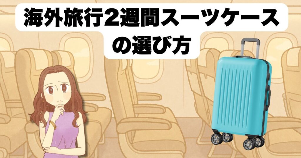 海外旅行2週間スーツケースの選び方