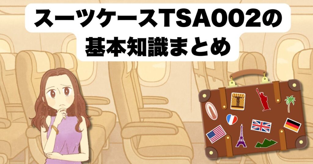 スーツケースTSA002の基本知識まとめ