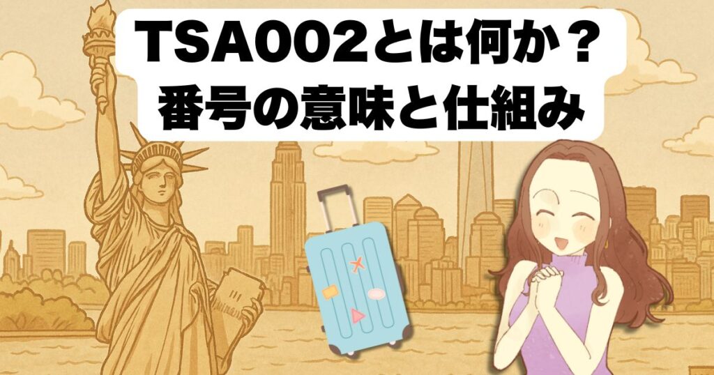 TSA002とは何か?番号の意味と仕組み