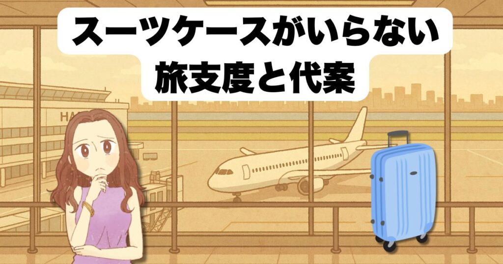 スーツケースがいらない旅支度と代案